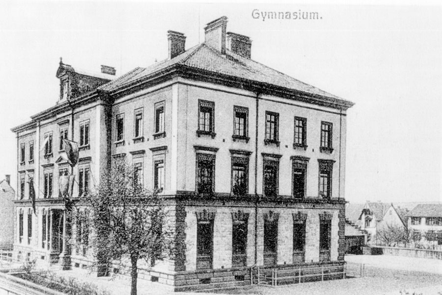 Altes Bild des Fürstenberg-Gymnasiums im Großherzogtum