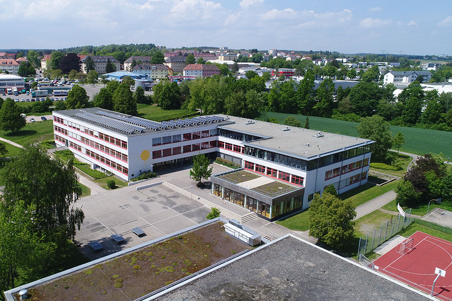Luftaufnahme des Fürstenberg-Gymnasiums Donaueschingen