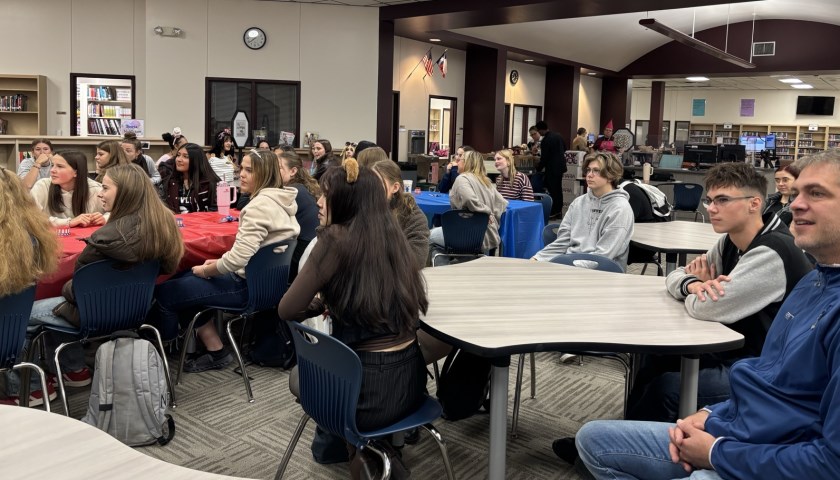 Empfang der deutschen Austauschschüler an der Schule