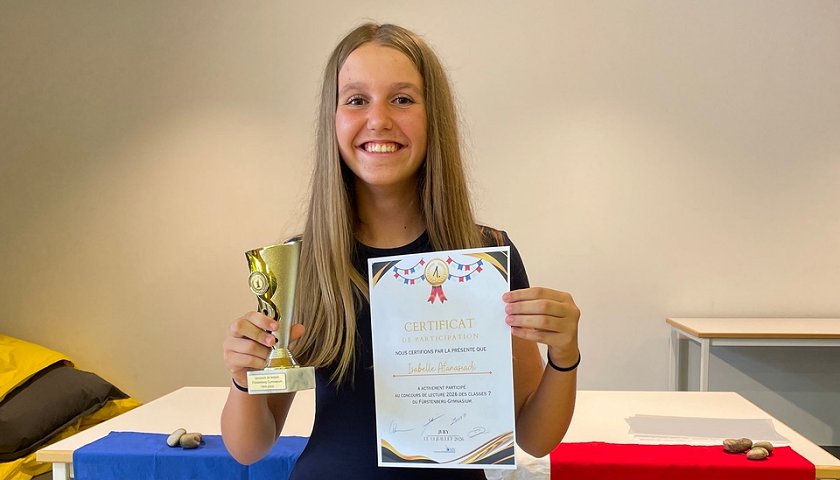 Siegerin 2025/2026 ist Isabelle.