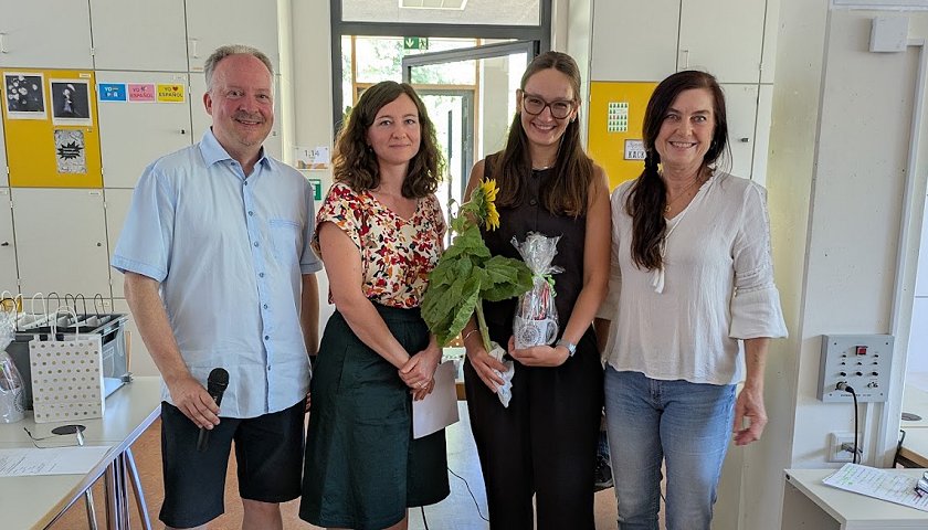 Verabschiedungen am FG: Referendarin Mayer