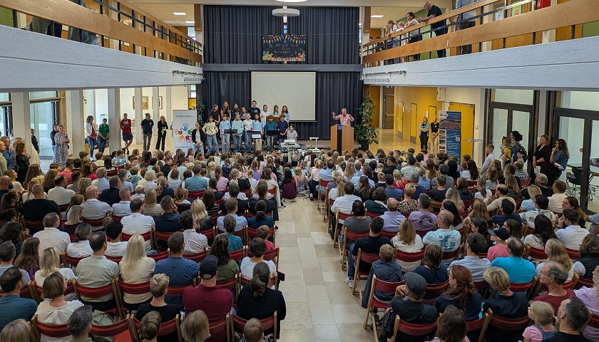 Volles Haus am FG bei der Begrüßung der neuen Fünftklässler.