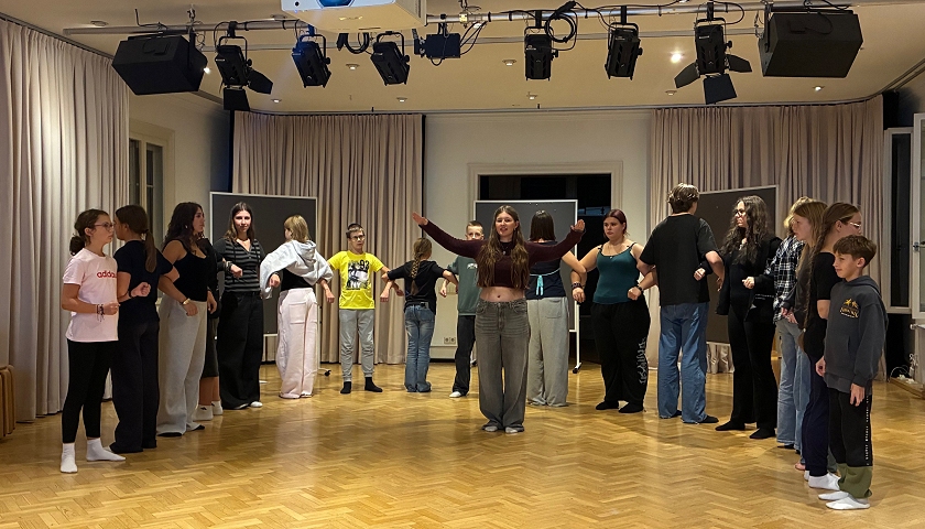 Theaterproben Workshop auf Schloss Rotenfels