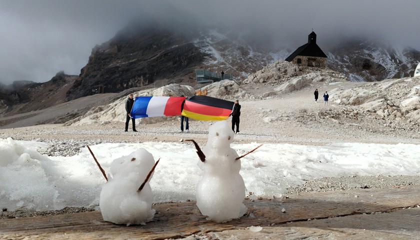 Die Schülergruppe aus Saverne und Donaueschingen war auch auf der Zugspitze.